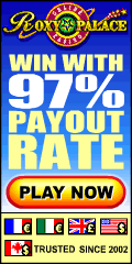 Roxy Palace Casino has a consitantly high payout percentage
